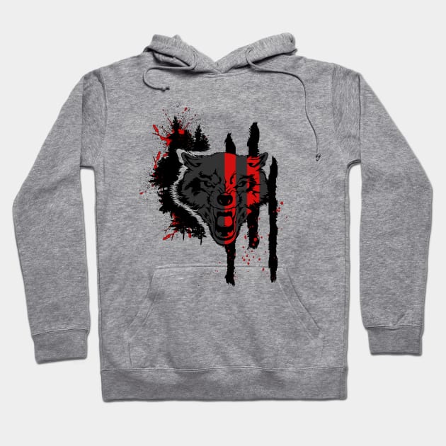 Crazy wolfy Hoodie by CB_design